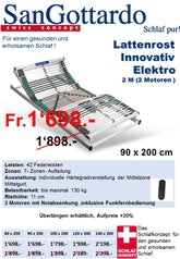 Lattenrost Innovativ Elektro 2M